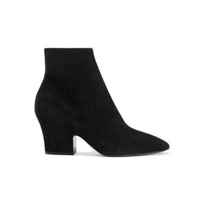 Salvatore Ferragamo Shirin Suede Ankle Boots US 4.5 34.5 Black New